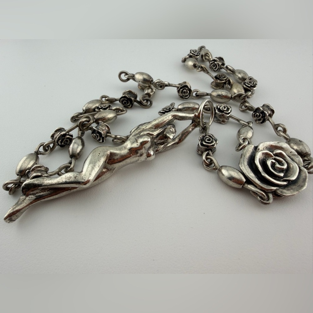 Mitchell Binder King Baby 144g Sterling Rosary - Discontinued Female Form Motif - Picture 5 of 15